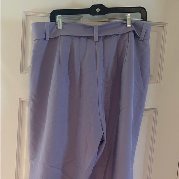 Eloquii Lilac Trousers with Belt NWT - Picture 5 of 6